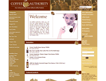 Tablet Screenshot of coffee-authority.com